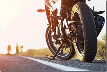 motorcycle in the sun