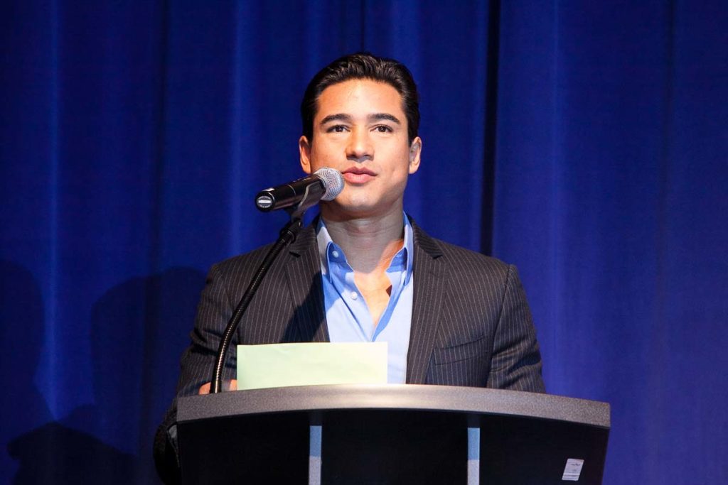 Mario Lopez Speaking at VanDerGinst Holiday Bash