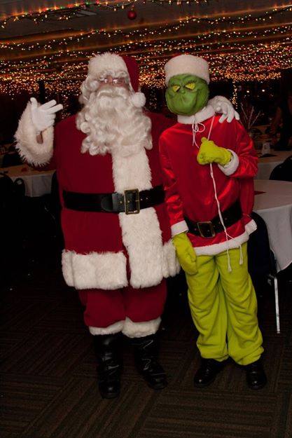 Santa and The Grinch