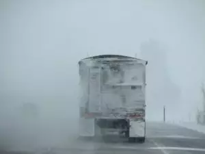 Hazardous Road Conditions Semi Truck Accident