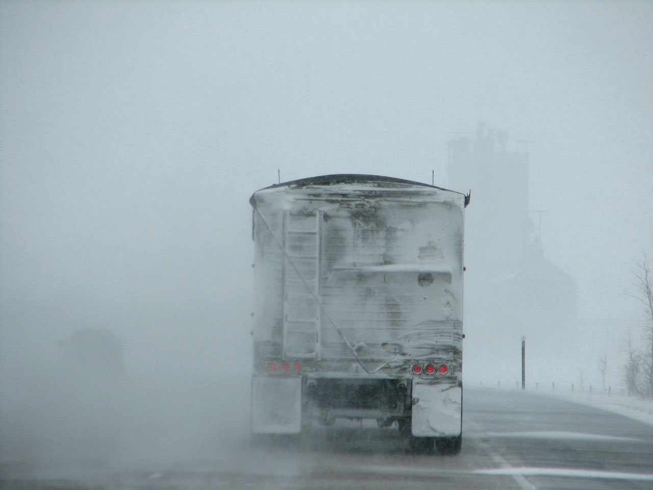 Hazardous Road Conditions Semi Truck Accident